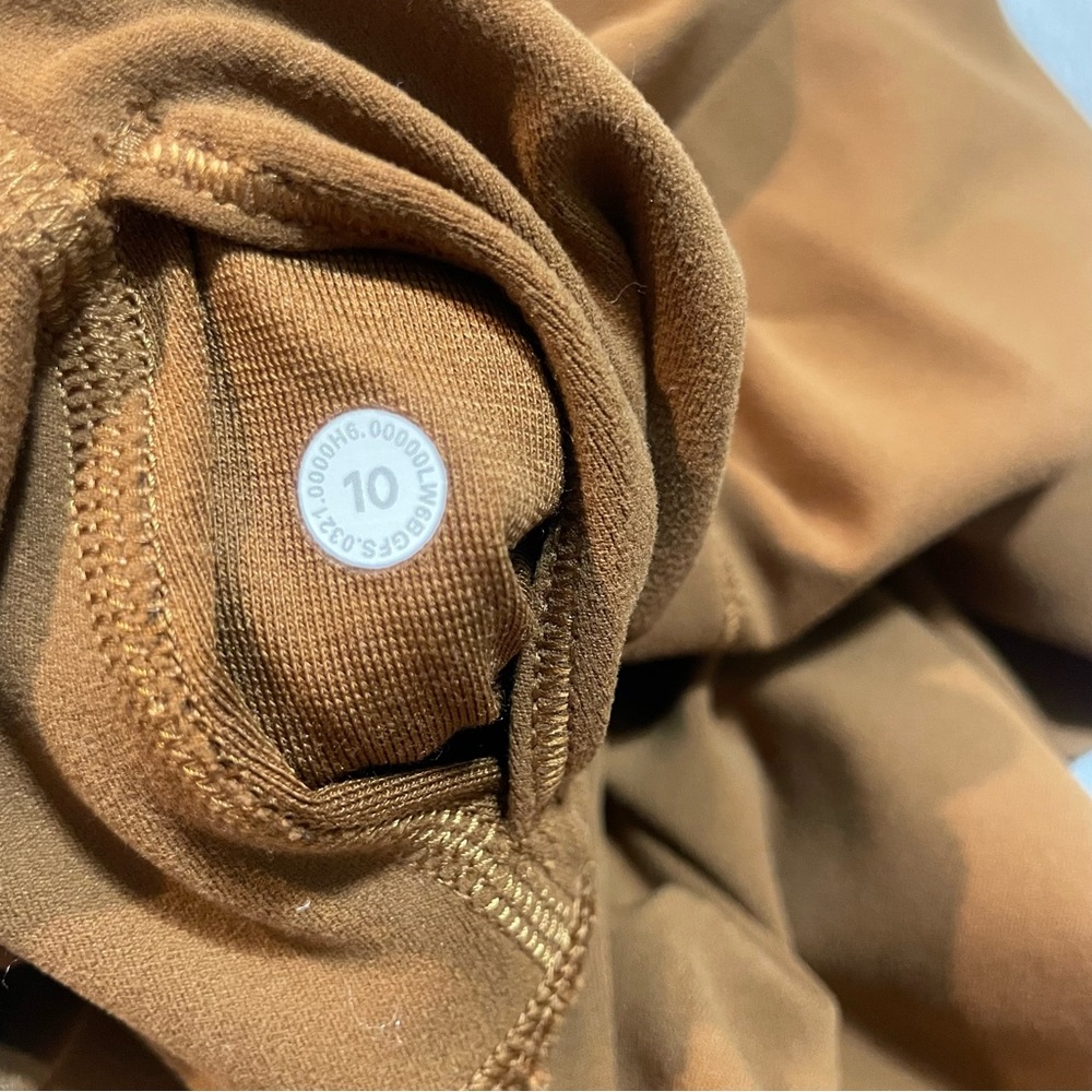 Lululemon Align High-Rise Crop Leggings Copper Brown Size 10 - Picture 6 of 6